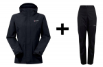 Berghaus Hillwalker IA Shell Jacket size S Black + Berghaus Deluge 2.0 Pants size S Black