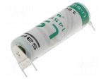 Battery: lithium | 3.6V | AA | 3pin,positive pole:  2pin | &Oslash;14.5x50mm