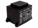 Transformer: encapsulated | 50VA | 230VAC | 15V | 15V | 1667mA | 1667mA
