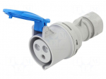 Connector: AC supply 3-phase | plug | female | 32A | 230VAC | IEC 60309