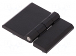 Hinge | Width: 63mm | zinc and aluminium alloy | black | H: 50mm