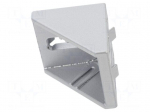 Angle bracket | for profiles | Width of the groove: 9mm | W: 40mm