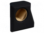 Car loudspeaker enclosure | MDF | black | textil | 15l | 250mm | 272mm
