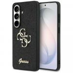 Guess Fixed Glitter Big 4G Metal Logo for Samsung Galaxy S26 / black
