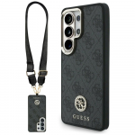 Guess 4G Big Rhinestone Triangle Strap MagSafe for Samsung Galaxy S26 Ultra / black