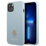 Guess GUHCP13SPS4MB Saffiano 4G Small Metal Logo Hardcase for iPhone 13 mini 5,4" / blue
