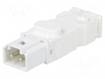 Cab.accessories: male plug | Series: 025 | Conform to: UL,VDE | male