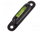 Spirit level | viewing window top | H: 13mm | &Oslash;mount.hole: 4.5mm