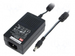 Power supply: switched-mode | 12VDC | 2.08A | Out: 5,5/2,1 | 25W | 86.5%