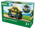 BRIO gold wagon with light - 33896