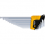 Wiha Allen key set in ErgoStar holder, imperial, screwdriver black/yellow, 13 pieces, MagicRing holding function