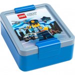 Room Copenhagen LEGO Lunch Box City (blue/silver)