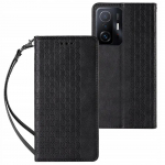 Fusion Magnet Strap grāmatveida maks + aukliņa Samsung A236 Galaxy A23 5G melns