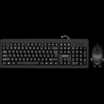 Combo Keyboard+mouse KB-S320C black (104 keys, 1000DPI, 2+1 bt.)