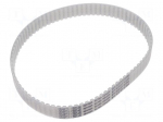 Timing belt | AT5 | W: 16mm | H: 2.7mm | Lw: 420mm | Tooth height: 1.2mm
