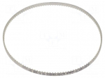 Timing belt | T2.5 | W: 4mm | H: 1.3mm | Lw: 305mm | Tooth height: 0.7mm