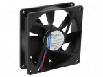 Fan: DC | axial | 92x92x25mm | 84m3/h | 32dBA | ball bearing | 2700rpm