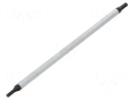 Blade | hex key | HEX 3mm,HEX 4mm | double-sided | Mounting: 1/4"