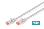 Digitus CAT 6 S/FTP patch cable, 10 pieces