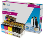 Tinti komplekt G&G Brother LC-123 XL 10 tk 4x Black, 2x Cyan, Magenta, Yellow