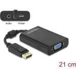 DELOCK Displayporti adapter DP -> D-Sub15 St/Bu +Audio