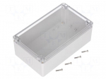 Enclosure: multipurpose | X: 120mm | Y: 200mm | Z: 75mm | polycarbonate