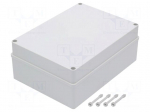 Enclosure: multipurpose | X: 220mm | Y: 300mm | Z: 120mm | grey | IP65
