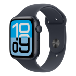 Nutikell Apple Watch SE 3 GPS + Cellular 44mm Midnight alumiiniumkorpus koos Midnight spordirihmaga - M/L