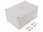 Enclosure: multipurpose | X: 130mm | Y: 180mm | Z: 90mm | TK PS | grey