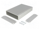 Enclosure: with panel | AKG | X: 105mm | Y: 160mm | Z: 30mm | aluminium