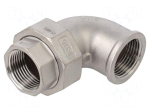 Splice terminal: 90&deg; elbow | max.10.5bar | 1.4408 stainless steel