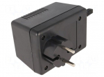 Enclosure: for power supplies | vented | X: 65.5mm | Y: 92mm | Z: 57mm