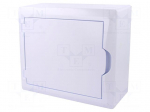Enclosure: for modular components | IP40 | white | No.of mod: 8 | 400V