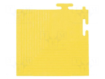 Mat: floor | antislip | yellow | L: 0.11m | W: 0.11m | Thk: 6.5mm | 8MPa