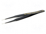Tweezers | non-magnetic | Blade tip shape: trapezoidal | SMD | ESD