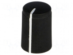 Knob | with pointer | aluminium,plastic | &Oslash;shaft: 6mm | &Oslash;10x15mm