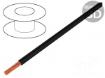 Wire | Silistrom&reg; | stranded | OFC | 1x6mm2 | silicone | black | 1.5kV | 54A