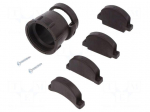Cable hood and fastener | CPC | Case: size 23 | 28.6mm | straight