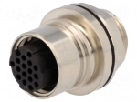 Connector: circular | socket | female | PIN: 16 | w/o contacts | 3A | 60V
