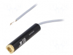 Module: laser | 3mW | red | ellipse | 635nm | 4.5&divide;6VDC | 30&divide;150mA