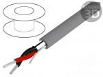 Wire | Alpha Essential C&C | 2x22AWG | Al-PET foil | PVC | dark grey