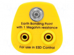 Earthing plug | ESD | 1M&Omega; | Plug: EU
