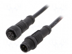 Cable: for sensors/automation | PIN: 4 | M12-M12 | D code-Ethernet