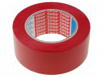 Tape: marking | red | L: 33m | W: 50mm | V: self-adhesive | Thk: 180um | 200%
