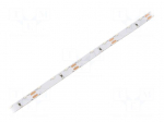 LED tape | white warm | 315 | 12V | LED/m: 60 | 8mm | IP20 | 4.8W/m | angular