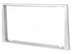 Radio mounting frame | Opel,Renault,Suzuki | 2 DIN | light silver