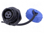 SP11 | socket | female | PIN: 3 | with protective cap | IP68 | 4&divide;6.5mm | 5A