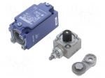 Limit switch | lever R 41mm, metal roller &Oslash;22mm | NO + NC | 10A