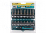 Kit: screwdriver bits | Pcs: 31 | Package: metal case