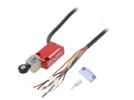 Limit switch | lever R 30,4mm, plastic roller &Oslash;16mm | NC x2 + NO
